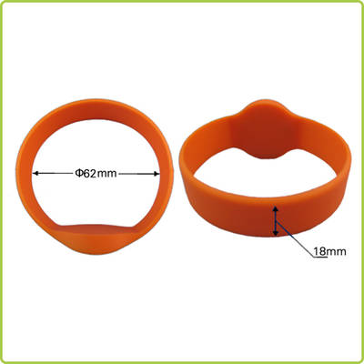 13.56MHz FM1108 RFID silicone bracelets for people tracking